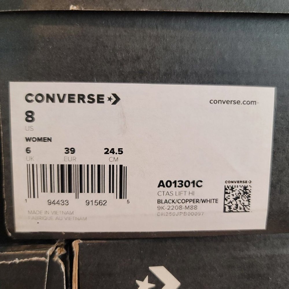 NEW Converse All Star High Top PLATFORM Women's Size 8 Casual Sneakers Shoes - Picture 9 of 9